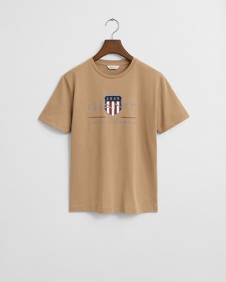 GANT - Teens archive shield t-skjorte dark khaki