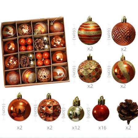 Julgranshängande bollar Xmas Ball 42ST SET E 42ST SET E