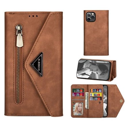 Plånboksfodral iPhone 12 Pro Max Brun