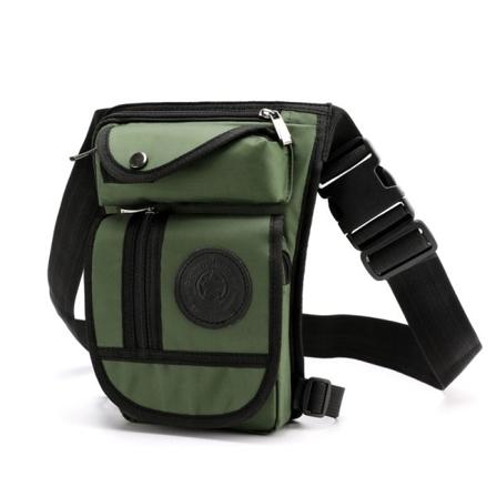 Fanny Pack Running Belt Waist Bag Organizer Outdoor Canvas Army Green