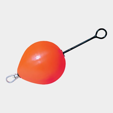 Bouée de mouillage Polyform CCD2, gonflable, Ø38.5 cm x 43 cm, longue tige (58 cm), rouge