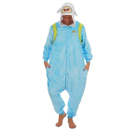 Halloween Unisex Onesie Kigurumi Fancy Dress Kostym Huvtröjor Pyjamas Sleep Wear-9-1 - Perfet Finn the Human