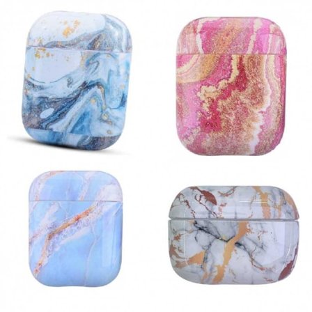 Stødsikker marmorskal til AirPods 1/2