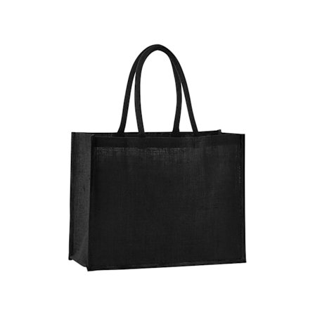 Westford Mill Classic Starched Jute Tote Bag One Size Black