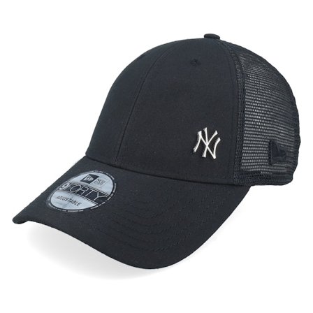 New Era - Svart trucker Keps - Flawless 9FORTY Black Trucker @ Hatstore