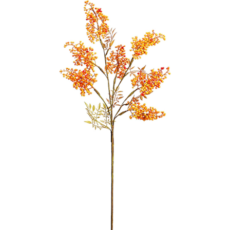 29.53 tum Konstgjord Bärgren, Långa Stjälkar Julpynt med Konstgjorda Hollybär (1 st) 1pc #-3