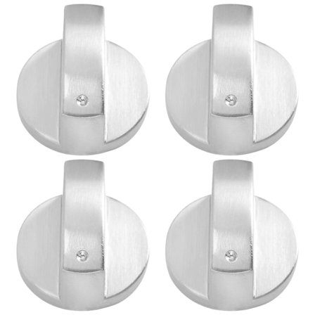 Lieden Nupit, Uunin Nuppi (4kpl), 6mm Universaali Hopeinen Kaasulieden Säätönuppi Sovittimet Uunin Kytkin Liesi