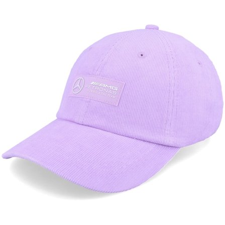 Formula One - Motor Rosa unconstructed Keps - Mercedes AMG F1 23 Retro Cord Lilac Dad Cap @ Hatstore