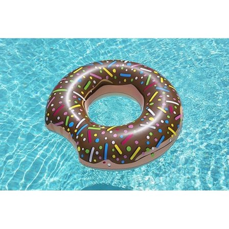 Flydende vandstol til swimmingpool 50 cm, oppustelig flydende stol til swimmingpoolmadras, flydende vandstol til pool, til børn. chocolate 70cm