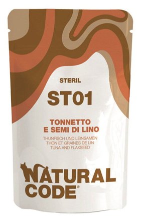 Natural Code ST01 Tonnetto E Semi Di Lino Gatti Adulti