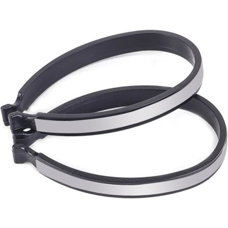 2 stk. reflekterende bukseklemmer for sykkel, universelle bukseklemmer for syklister, buksebeskytter, sykkelklemme for bukser, reflekterende belegg