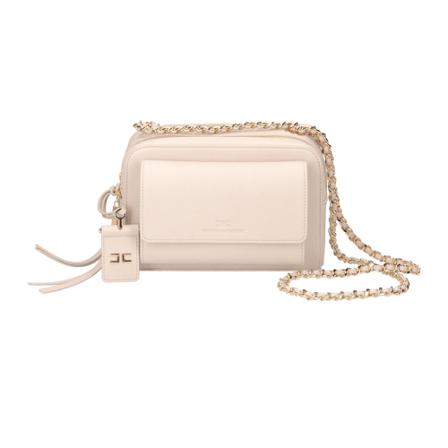 Elisabetta Franchi, Cross Body Bags Beżowy, Kobieta, Rozmiar: ONE Size