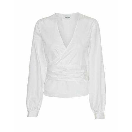 Blanche Ella Logo twist shirt Hvid, Dame Bluser