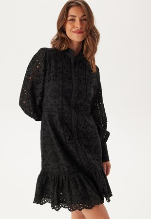 YAS alessia Ls Dress Black Klær