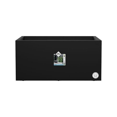 ELHO Kukkaruukku Vivo Next Long 60 - P 59 x L 30 x K 29 cm - Sisätiloihin, Ulkotiloihin - 100% kierrätetty - Musta