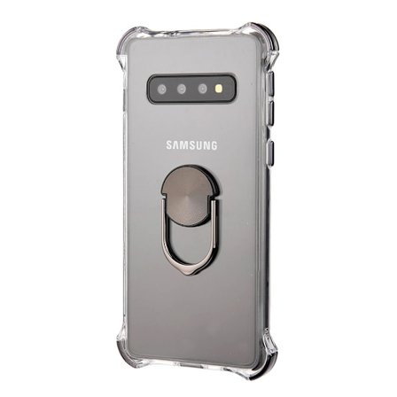 Samsung Galaxy S10+ - Robust Smidigt Skal med Ringhållare