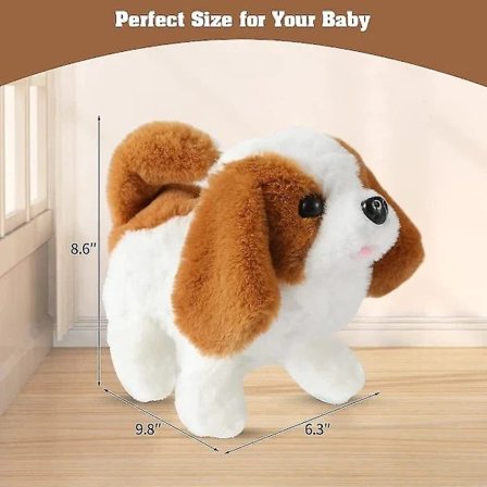 Elektronisk interaktiv lekshund, for 2–8 år gamle gutter og jenter, lekshund for barn i alderen 3–7 år, gave til gutter og jenter