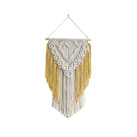 Bohemisk Stil Handvävd Hylla Väggbonad För Böcker Krukväxter Hylla Vardagsrum Väggbonad Förvaring