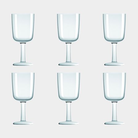 Plastová sklenice na víno Palm Verre à Vin Blanc, non-slip, transparentní, 30 cl, 6-pack