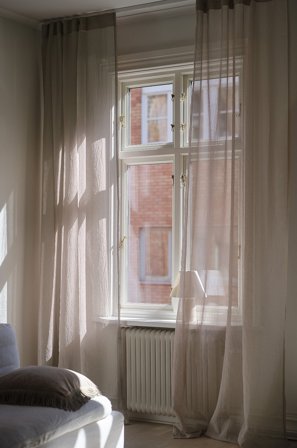 Jotex - Gardin Med Multifunksjonsbånd 2-pakke Beige - CAISA - Kjøp Multifunksjonsgardiner hos Jotex