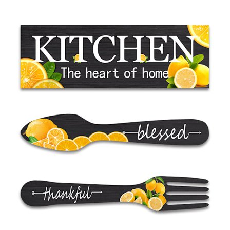 Rustiikkinen seinäkoriste Ripustus Taide-esineet Koristeet Koristeellinen Puinen Laatta Kahvi Etuovi Sisäänkäynti Ruokasali Koti Dekor