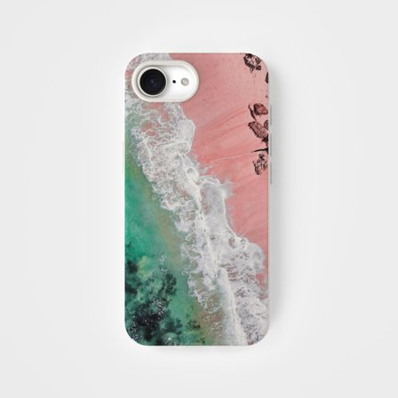 Eco-Friendly PLNTPRTCT Phone Case Teal Blush, Made with Plants, iPhone 16e