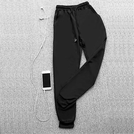 Bløde Sweatpants Harem Bukser Mænd Hip Hop Street Pencil Bukser