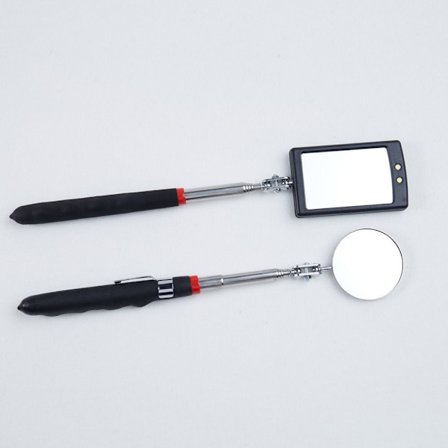 2 Stycken Teleskopisk Inspektionsspegel Teleskopisk LED-lampa