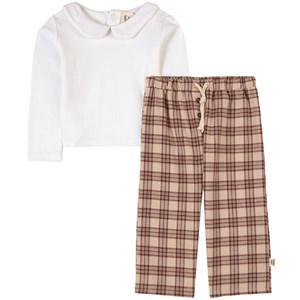 Buddy & Hope Merry Check Christmas Pajamas 74/80 cm - Nightwear - 74/80 cm - White