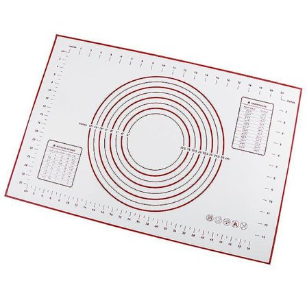 Ekstra stor platina silikon deig fondantmatte