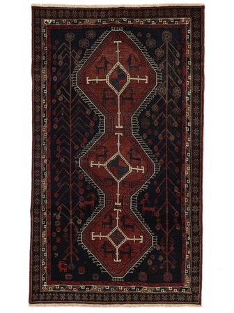 Afshar Patina Rug Oriental Black/Brown (Wool, Persia)