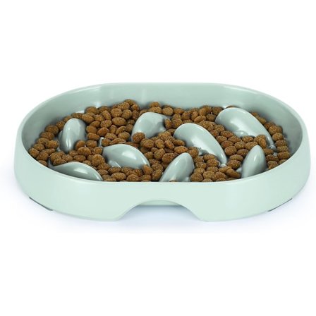 Katteskål Langsom Foder Anti-Slugende Anti-Opkastning, Kat Puslespil Foder