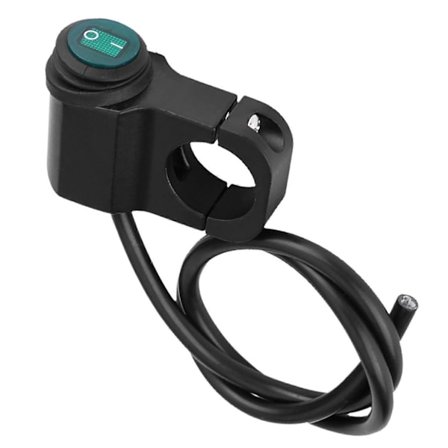 12V Universal 22mm Styre Motorsykkel Hovedlys Tåkelys Spotlys PÅ/AV Bryter Vanntett