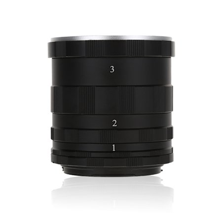 Metall manuell fokuserings makroförlängningslinsadapterrörssats för Canon-kameror