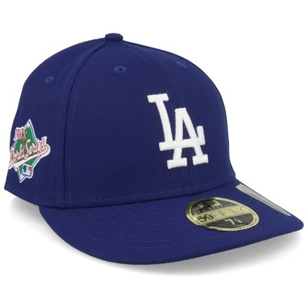 New Era - MLB Blå fitted Keps - Hatstore Exclusive x Los Angeles Dodgers Poly 59FIFTY Low Profile Royal/White Fitted @ Hatstore
