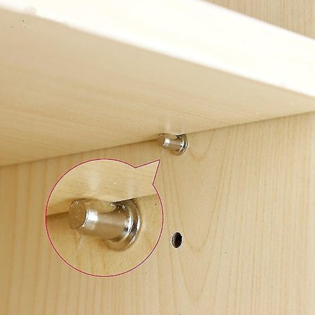 25 stk. Heavy Duty Hylle Støtte Jern Skap Plugger