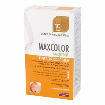 Maxcolor Vegetal Tinta 15 Biondo Chiarissimo Pesca 140ml