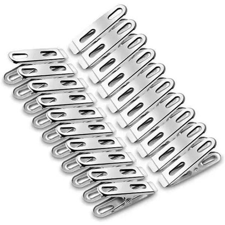 20-pack blandade klämmor för chipspåsar, pappershållare, klädnypor för tvätt, kökspåse