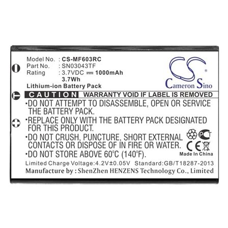 Batteri til fjernbetjening til Nevo UEI-NEVO C3, C3