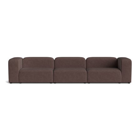 Milo XL 3 personers sofa - Lincoln Brun - 360x100x72 - Sofa, 3 personers sofa