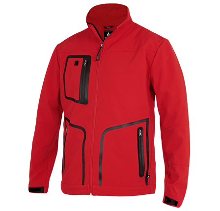 Texstar FJ30 Softshelljakke rød M, Tøj