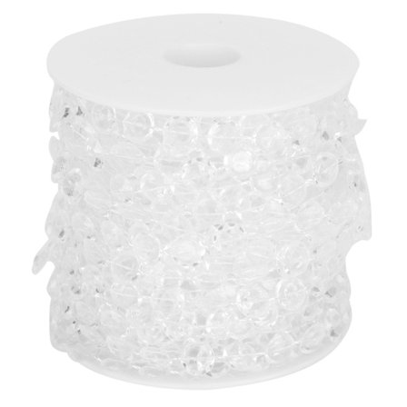 10mm kahdeksankulmaiset helmet ketju 20m DIY Akryyli Verhot Narut Hääjuhlat Koriste Läpinäkyvä