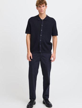 Casual Friday Cfconner Ss Knit Cardigan - Navy - XXL