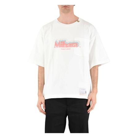 Mihara Yasuhiro, T-shirt printed logo Wit, Heren, Maat:S