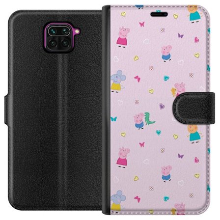Yhteensopiva Lompakkokotelo Xiaomi Redmi Note 9 Äiti Porsas vauvan rakastava Peppa Pig -kuvitus pehmeissä väreissä lapsiaiheisiin