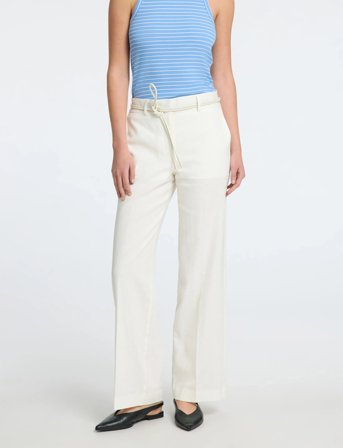 Selected Slftania-Rita Mw Wide Pant Noos - White - 34