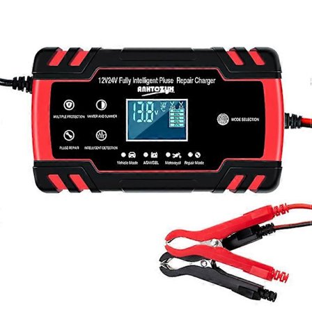 ANHTCZYX ZYX-J30 12V / 24V 3-vaiheinen älykäs akkulaturi auton moottoripyörän akun palautuslaturi