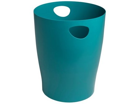 EXACOMPTA Papperskorg Skandi 15L Pacific Blue - Lyreco - Kontorsmaterial - Till skrivbordet - Papperskorgar