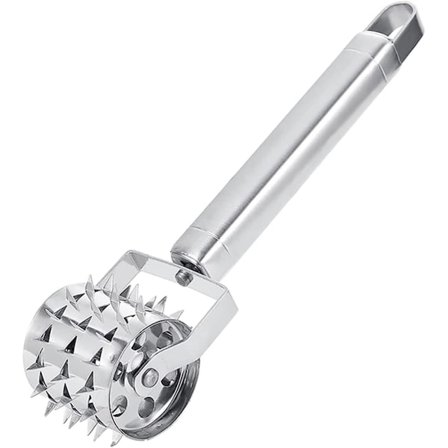 Sølv - 19 cm kjøttmører, sølv rustfritt stål kjøtt hammer