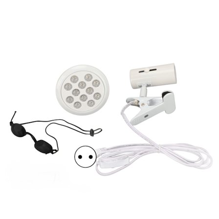 Green Skin Beauty LED Ljusterapilampa 12 Chips för Ansikte och Kropp Förbättring av Fina Linjer 100-265V EU-kontakt